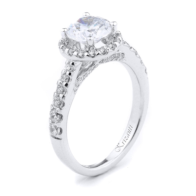 18KW ENGAGEMENT RING 0.78CT